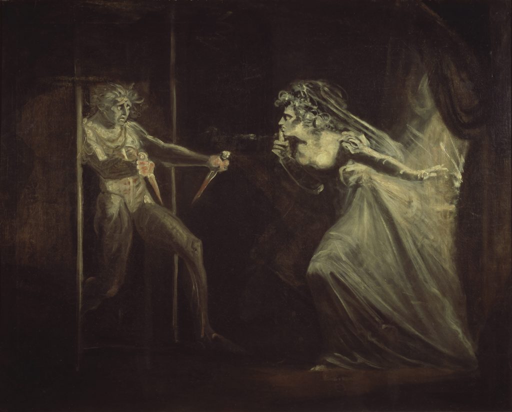 Illustration Lady Macbeth saisissant les poignards, 1812, Johann Heinrich Füssli, photo : Tate Britain.