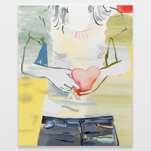 7. Françoise Petrovitch ' Dans mes mains' , 2018, peinture, huile sur toile, 160 x 120 cm. Photo _ A. Mole. Courtesy Semiose, Paris © Adagp, Paris, 2020.
