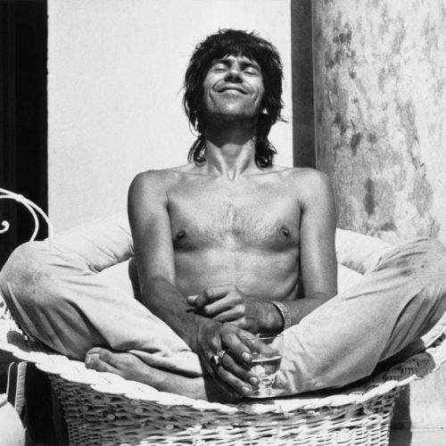 Dominique Tarlé - Happy Keith Villa Nellcôte, Villefranche sur Mer - 1971. Crédit photo : Dominique Tarlé.