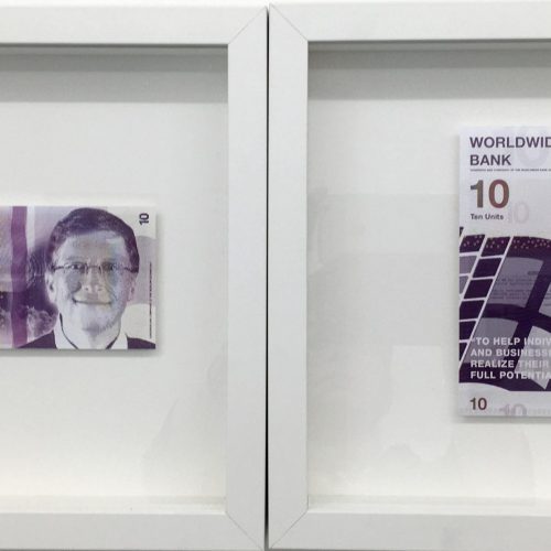 Jade Dalloul-Brand Currency Microsoft Bill Gates. Crédit photo : Avant Galerie Vossen.